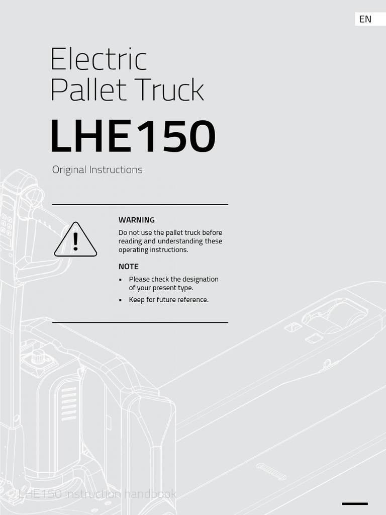 TMHI OperatorManual LHE150 | PDF | Battery Charger | Truck