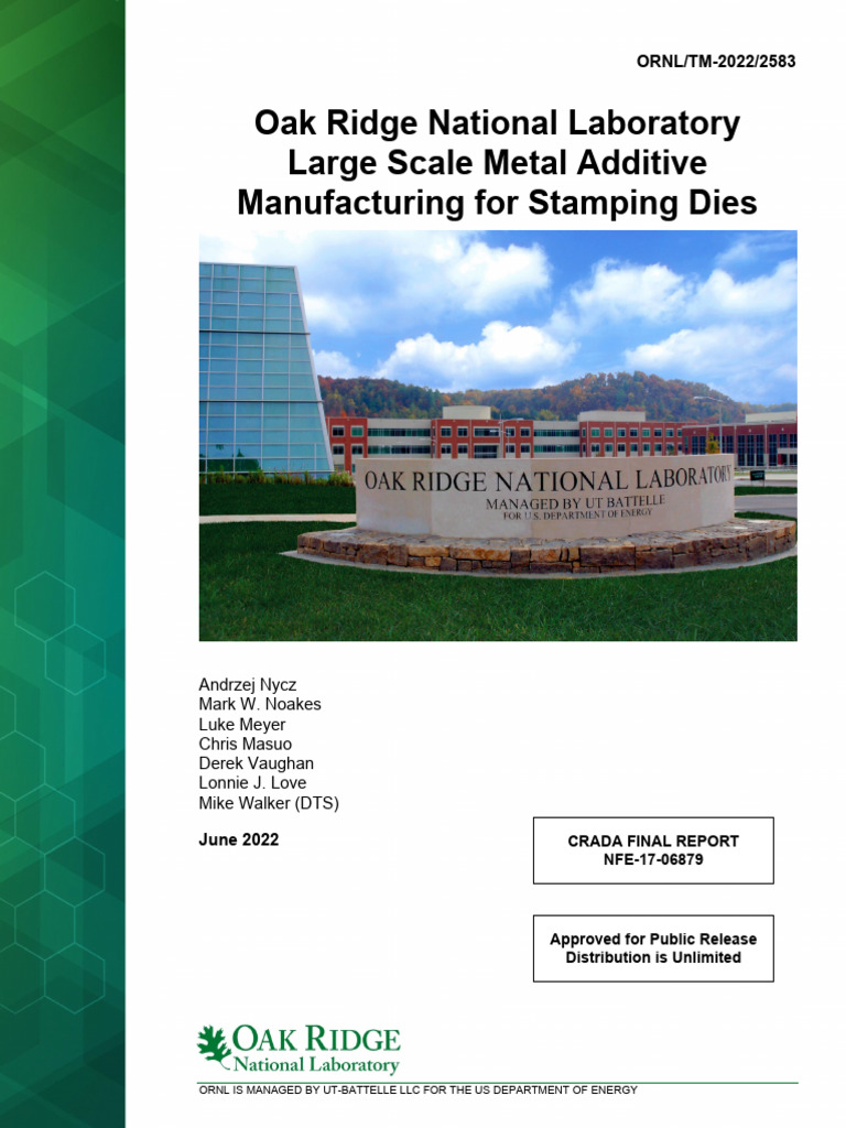 Large Scale Metal Additive Manufacturing Andrzej 2022 | PDF | 3 D ...