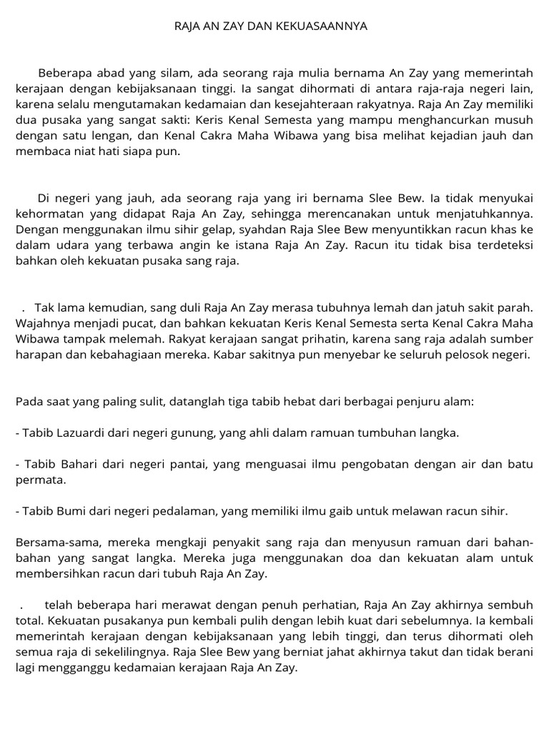 PANGKHIANATAN SANG PRAJURIT Beberapa Tahun Yang Silam, Ada Seorang Raja ...
