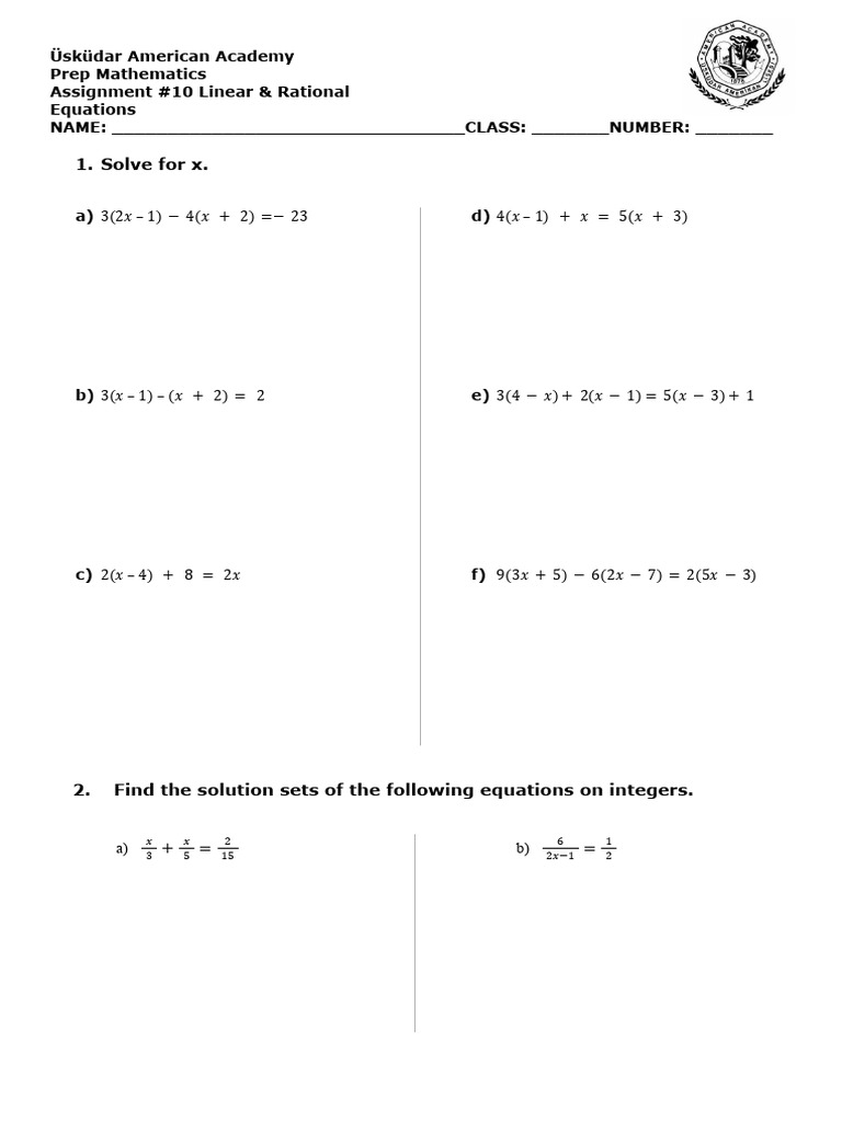 Assignment 10 | PDF | Equations | Mathematics