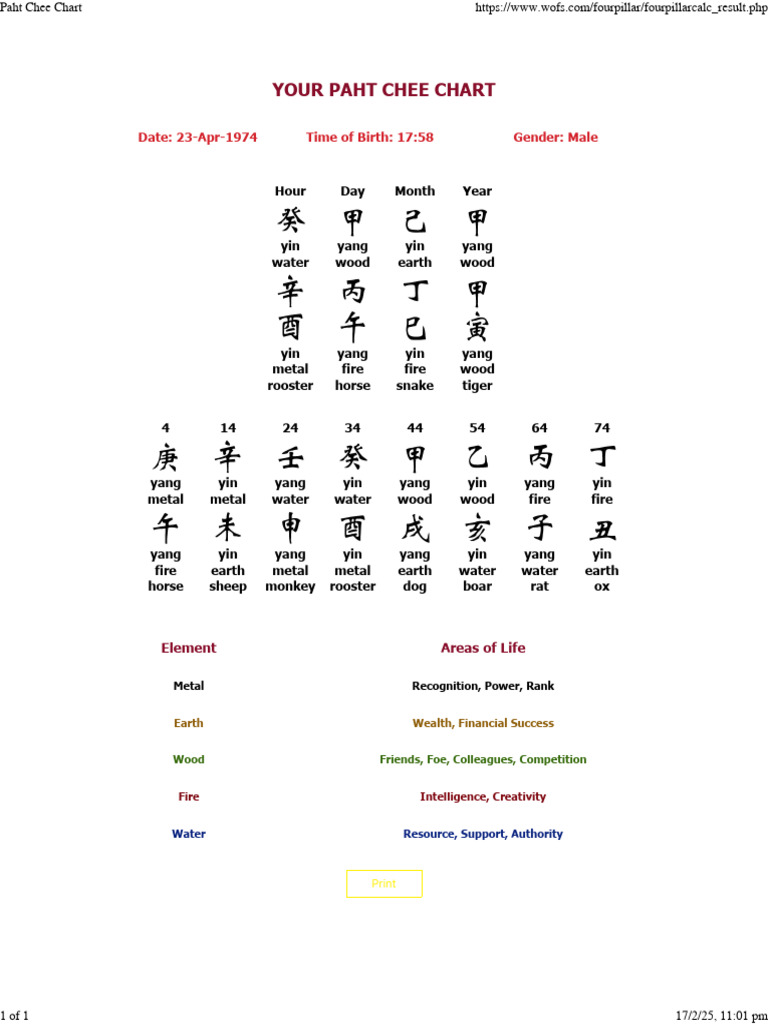 23paht Chee Chart | PDF
