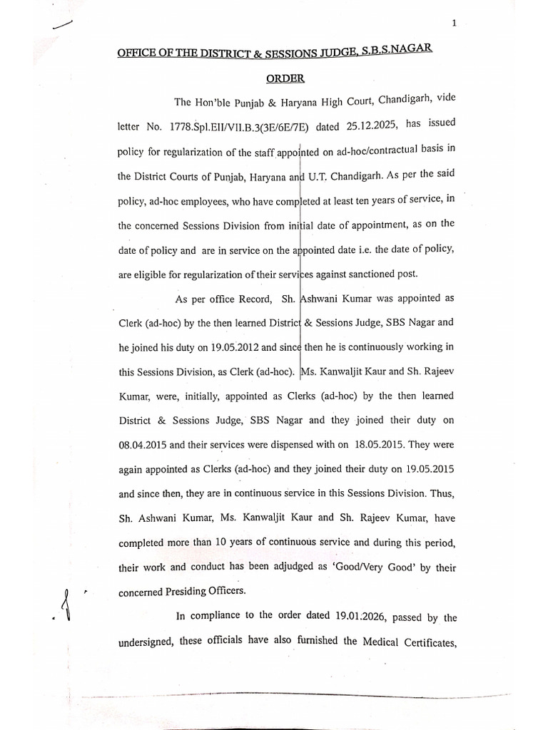 Regular Order 7 Feb 2026 | PDF