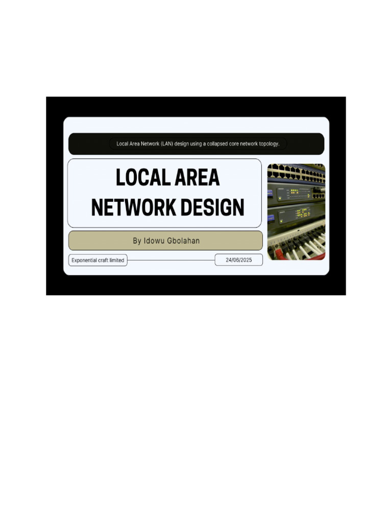 Lan Design | PDF | Computer Network | Network Switch