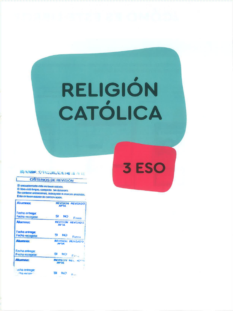 Religion Cat3eso | PDF