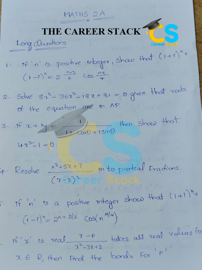 Ipe - 2 A & 2 B Important Questions Career Stack | PDF
