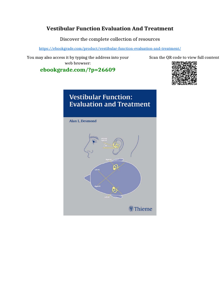 Vestibular Function Evaluation and Treatment Sample | PDF | Evaluation