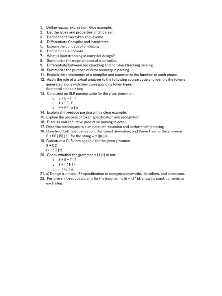 CD Important Questions. | PDF