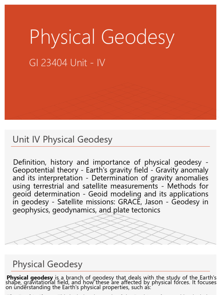 Unit 4 | PDF | Geodesy | Height