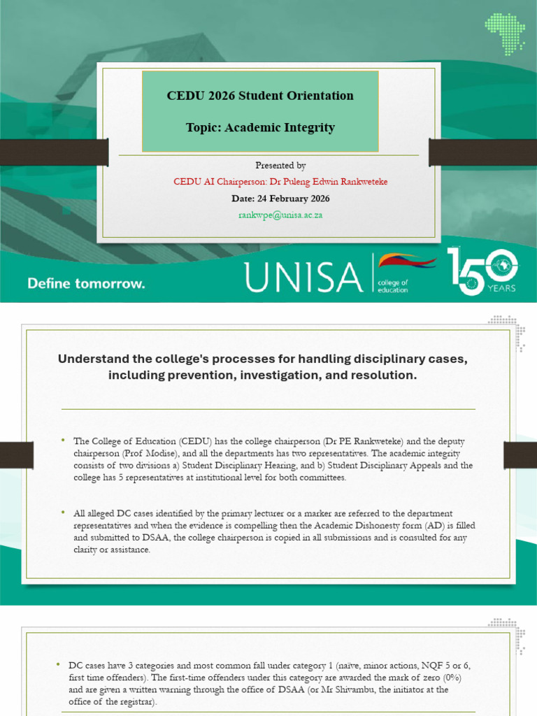 2026 CEDU Orientation Presentation Reports | PDF | Plagiarism | Libraries