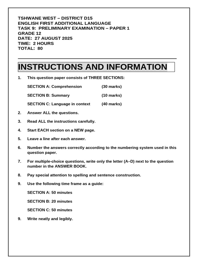 Task 9 - Preliminary Exam - Paper 1 | PDF | Adolescence | Mental Health
