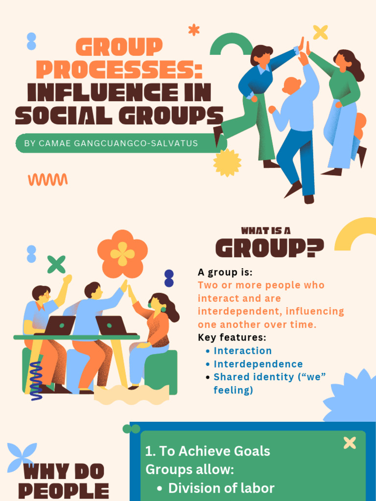 Groupprocessesinfluence in Social Groups | PDF | Social Group | Group ...