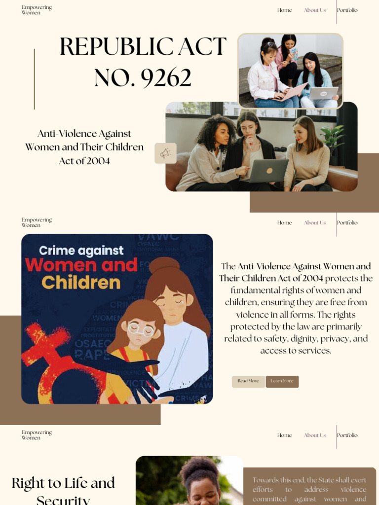 Anti-Violence Against Women and Their Children Act of 2004 | PDF ...