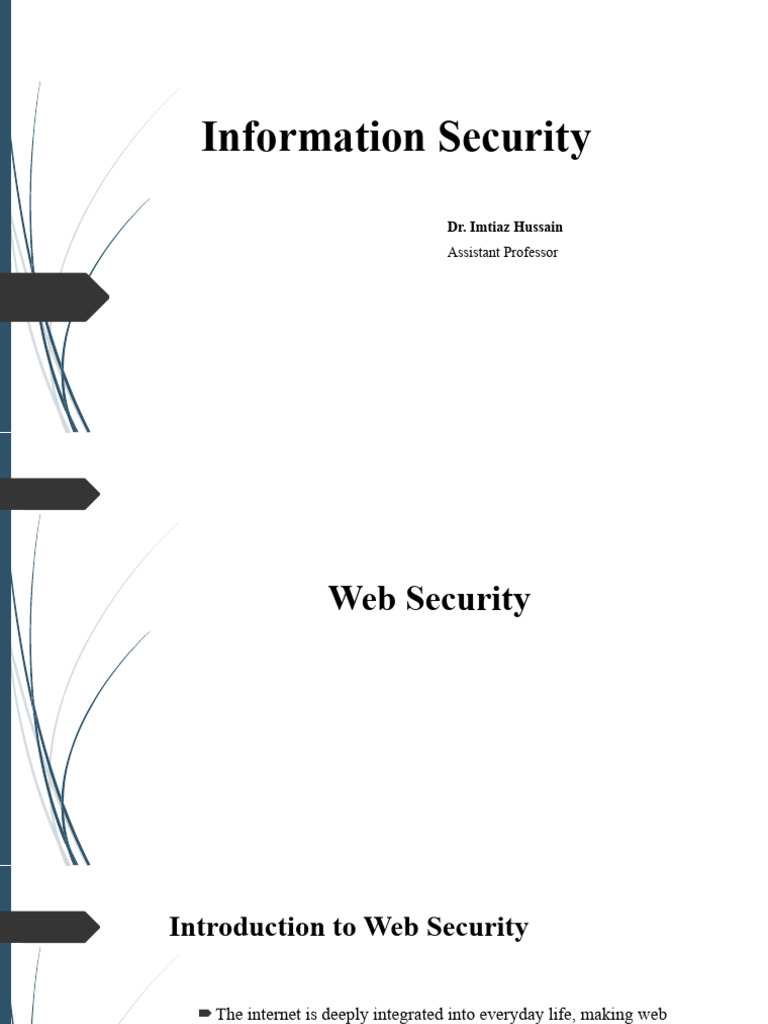 Lec 09 IS Web Security | PDF | Security | Computer Security