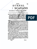 Comment du Mutus Liber dans le Journal des Scavantes