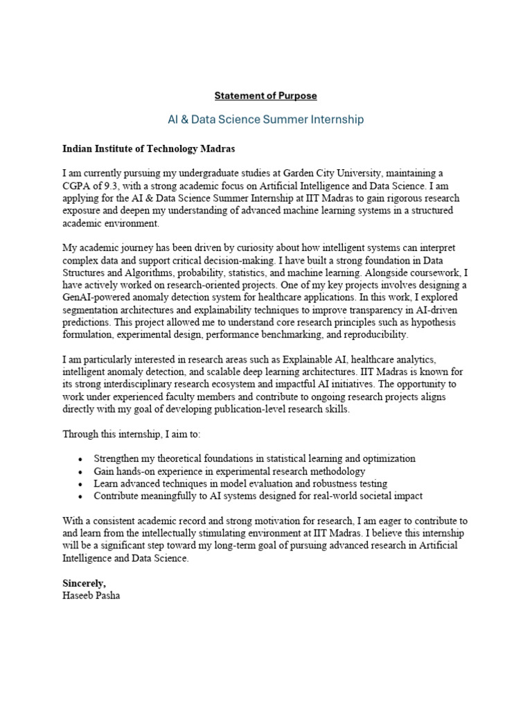 Sop Ai | PDF