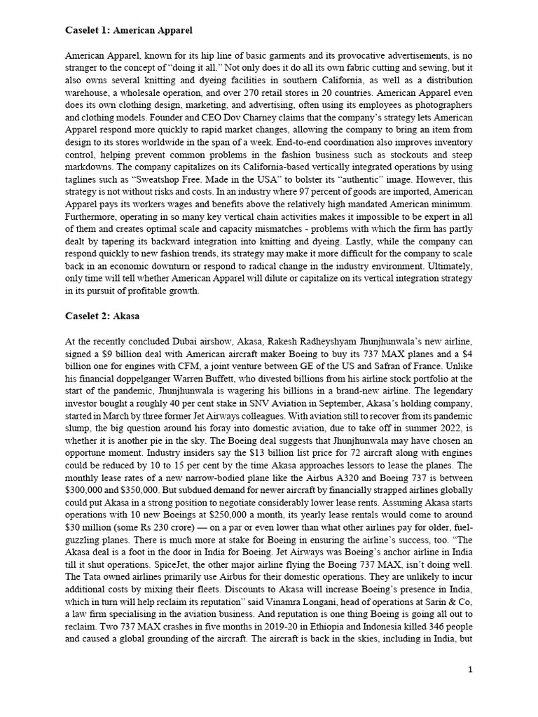 Case Studies To Be Shared With Students - Revised | PDF | Blackberry ...