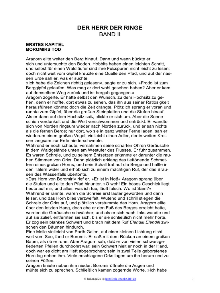 Herr Der Ringe Band II | PDF