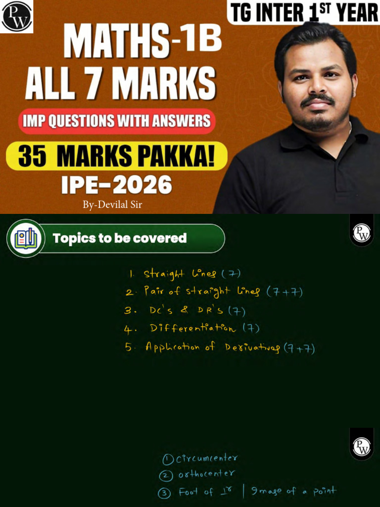 7 Marks Imp Questions & Answers - Maths 1B | PDF