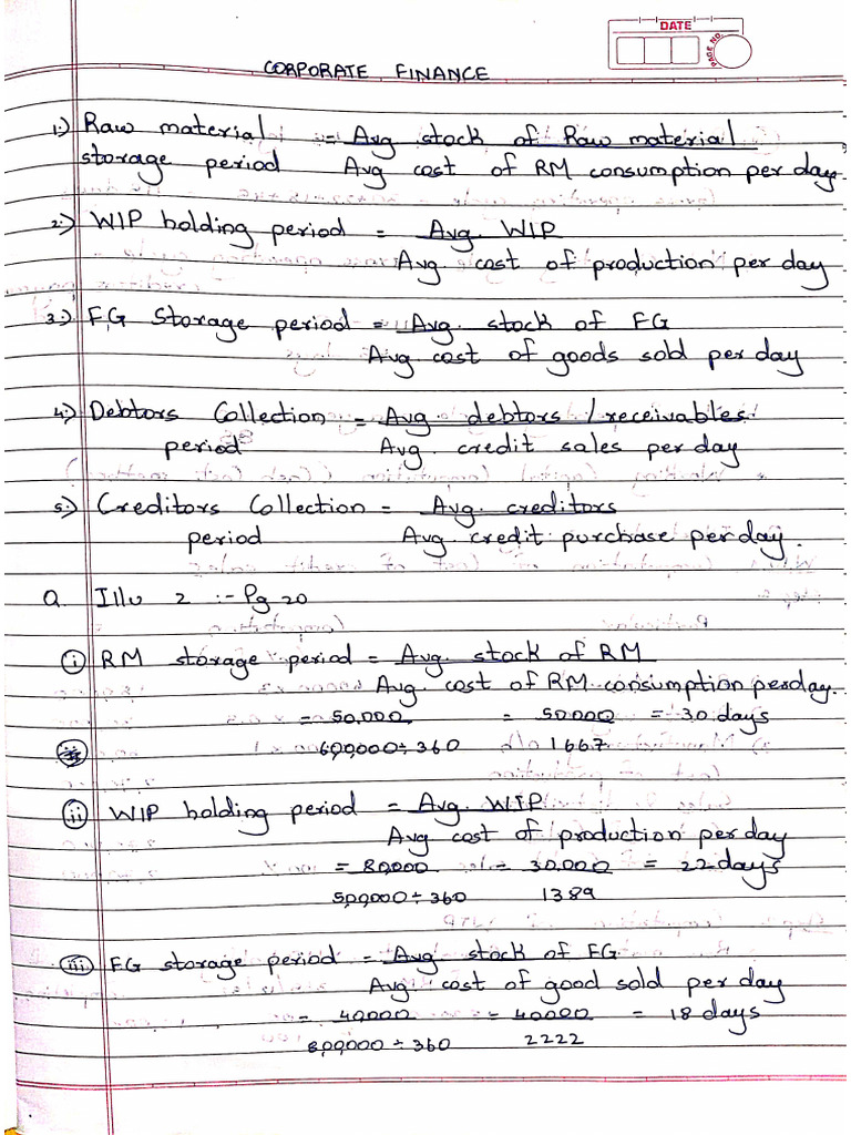 Corporate Finance Notes | PDF