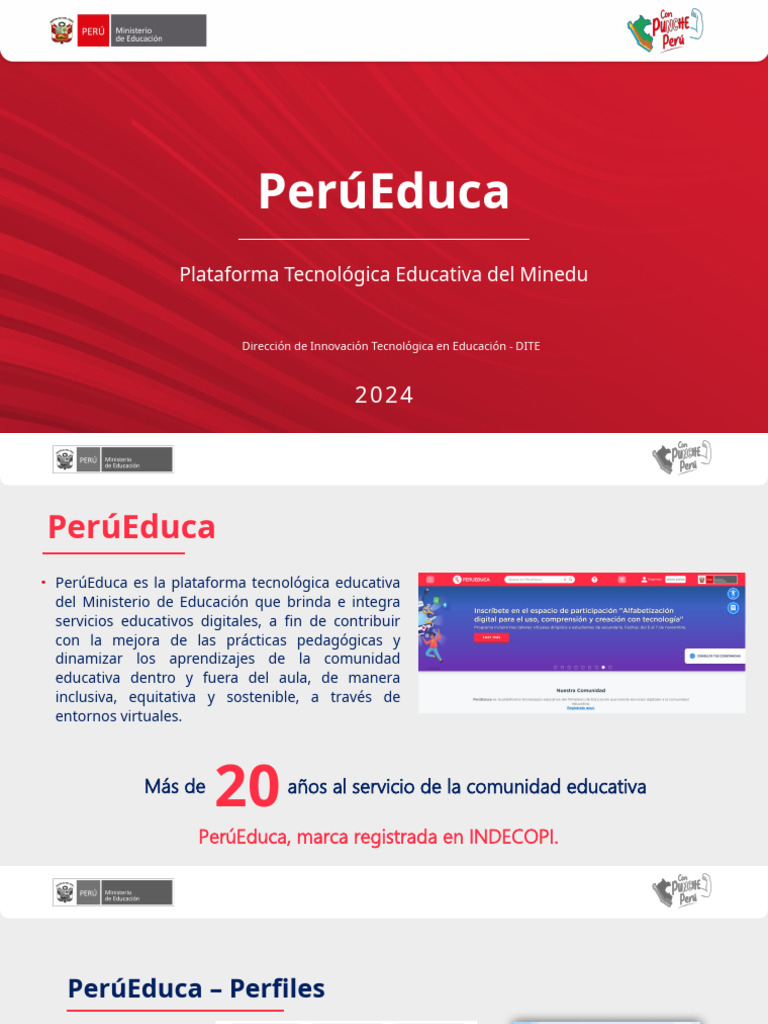 Plataforma PerúEduca 4.0 | PDF | Comunicación humana