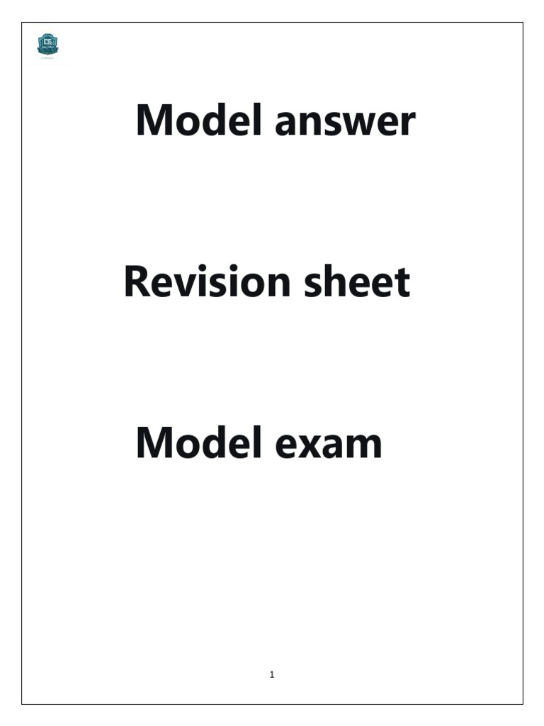 Final Model Answer Frevision Sheet and Exams | PDF | Linguistics