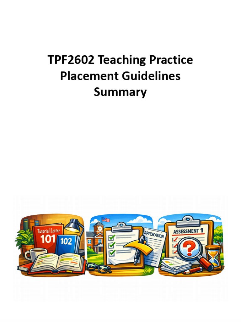 TPF2602 - Proof of Placement Guideline Summary | PDF