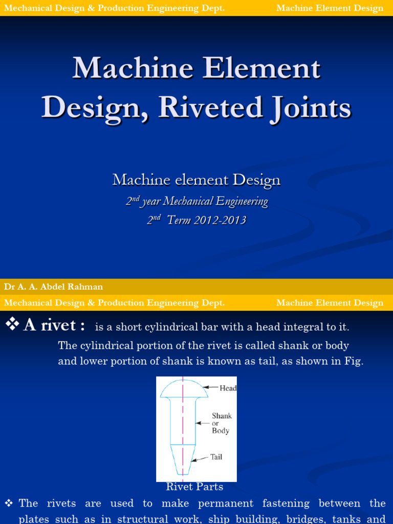 3_Design of Riveted and Bolted Joints-370 | PDF | Strength Of Materials ...