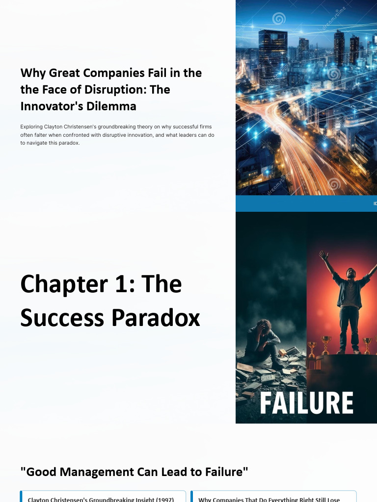 4. Why Great Companies Fail in the Face of Disruption the Innovators ...