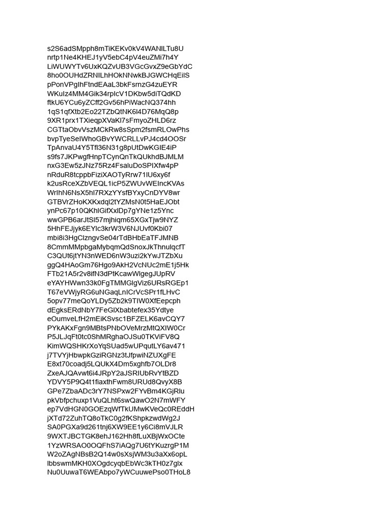 Random String of Numbers and Letters and Shyt | PDF