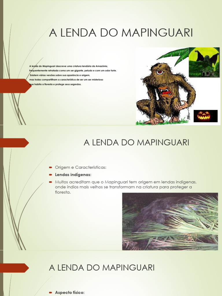 A Lenda Do Mapinguari Eliane | PDF