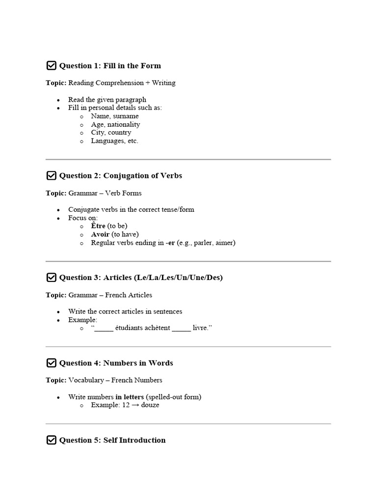 French 3 | PDF