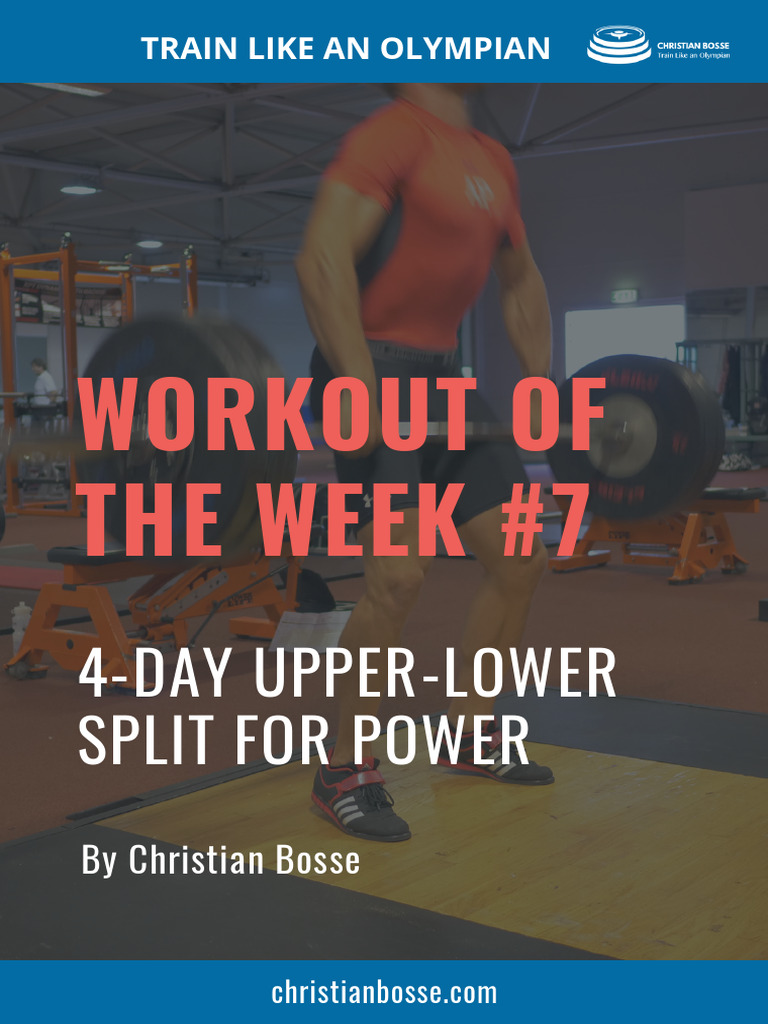 7 4 Day Ballistic Dynamic Power Training Program | PDF | Strength ...
