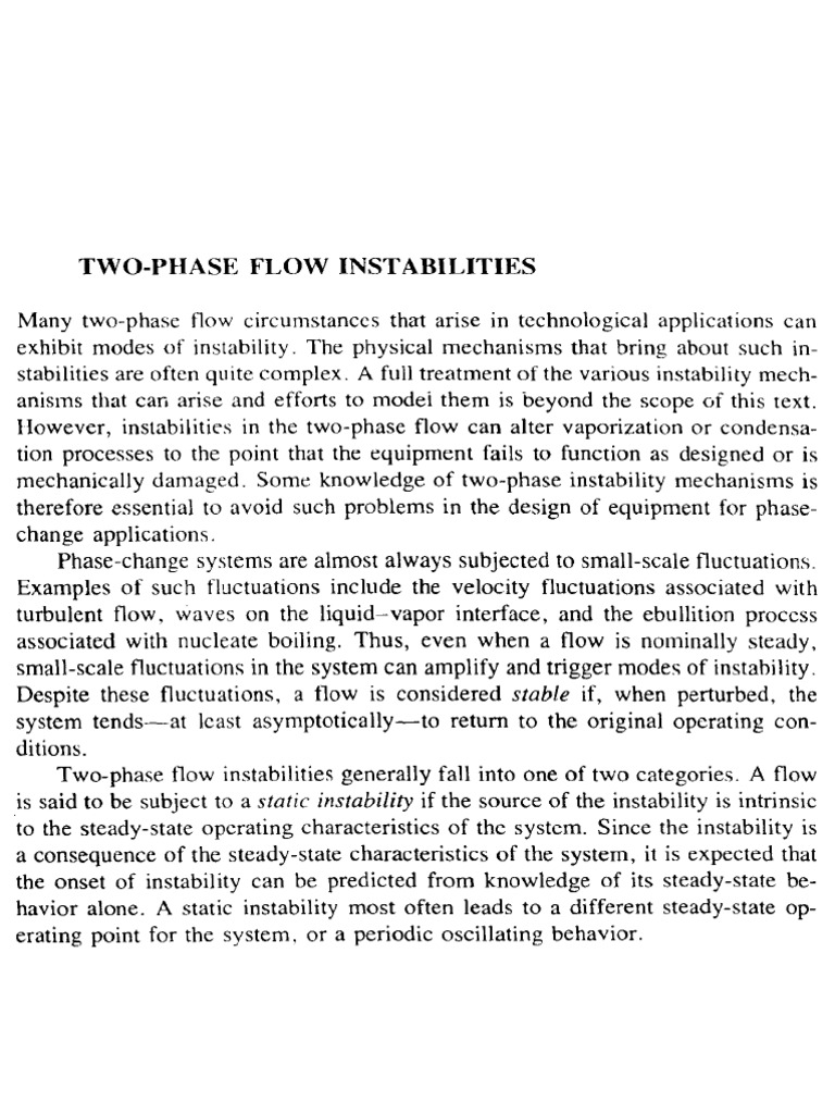 Two Phase Flow Instability | PDF