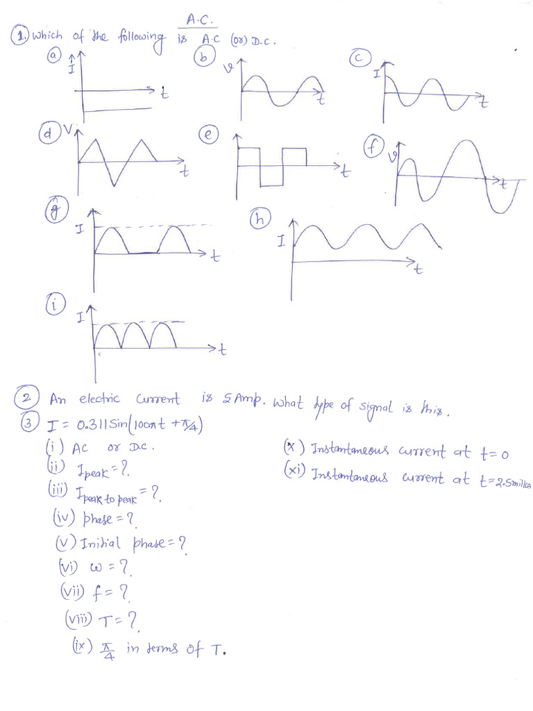 Ac Sheet | PDF