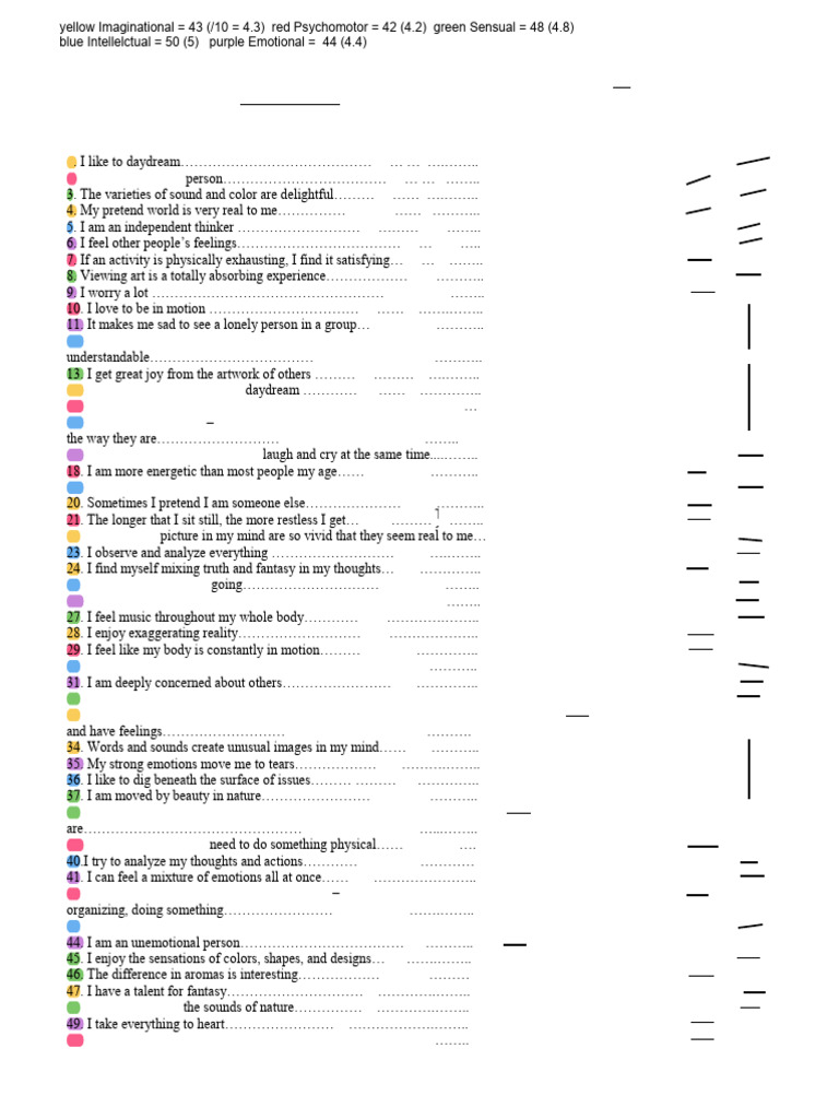 Gifted Oeq II Inventory Ac | PDF | Psychology | Psychological Concepts