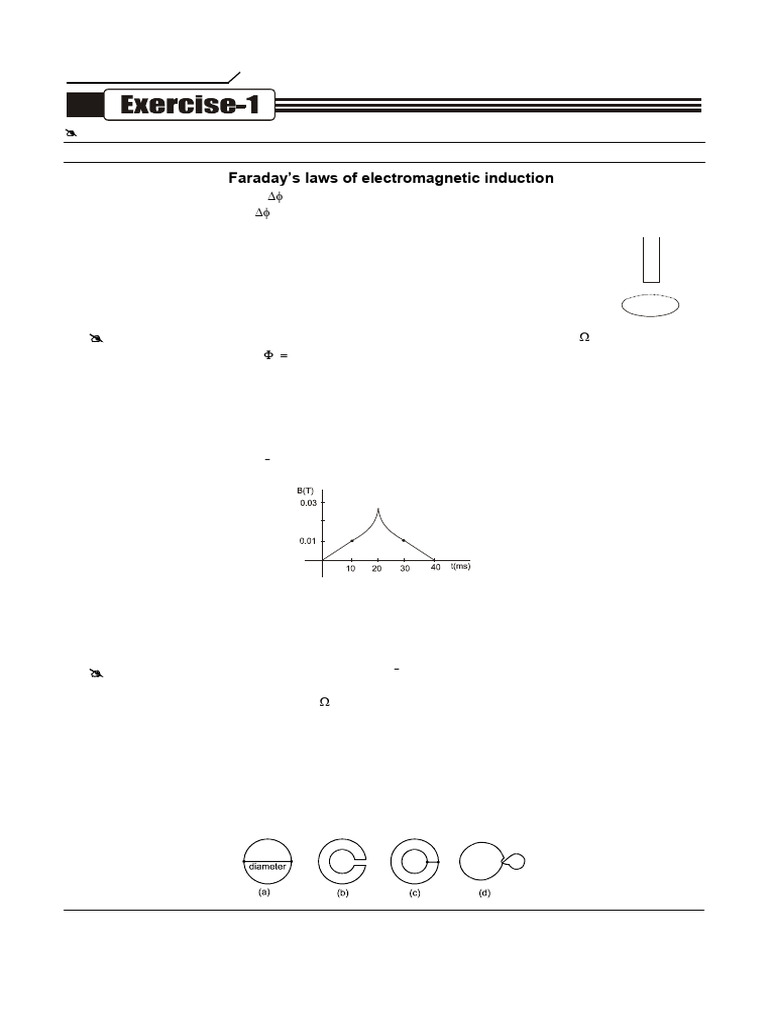EMI Exercise 1 To 3 | PDF | Inductance | Electromagnetic Induction