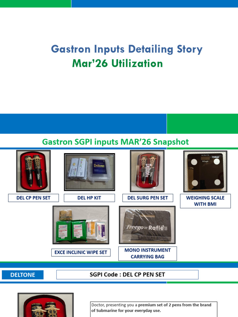 March'26 Detailing Story | PDF | Gastroesophageal Reflux Disease ...