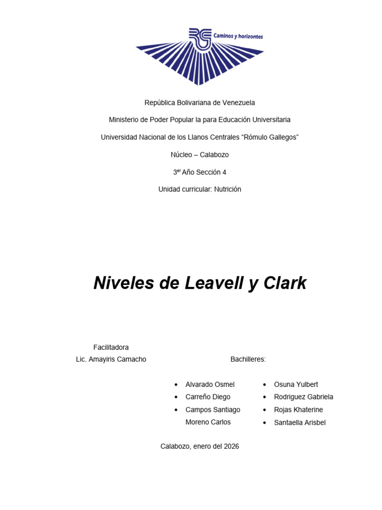 Neveles de leavell y clark | PDF | Obesidad | Diabetes