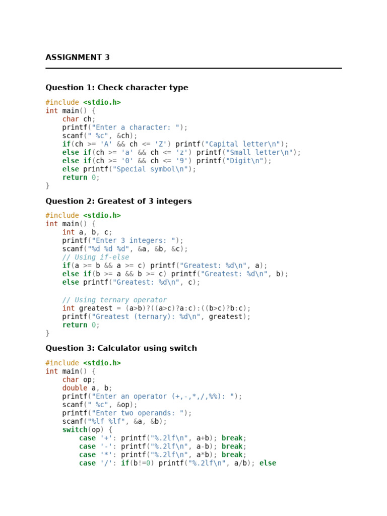 A3 Priyansh Rajpal | PDF | Integer (Computer Science) | Computer ...