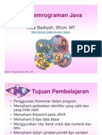 Dasar Pemrograman Java