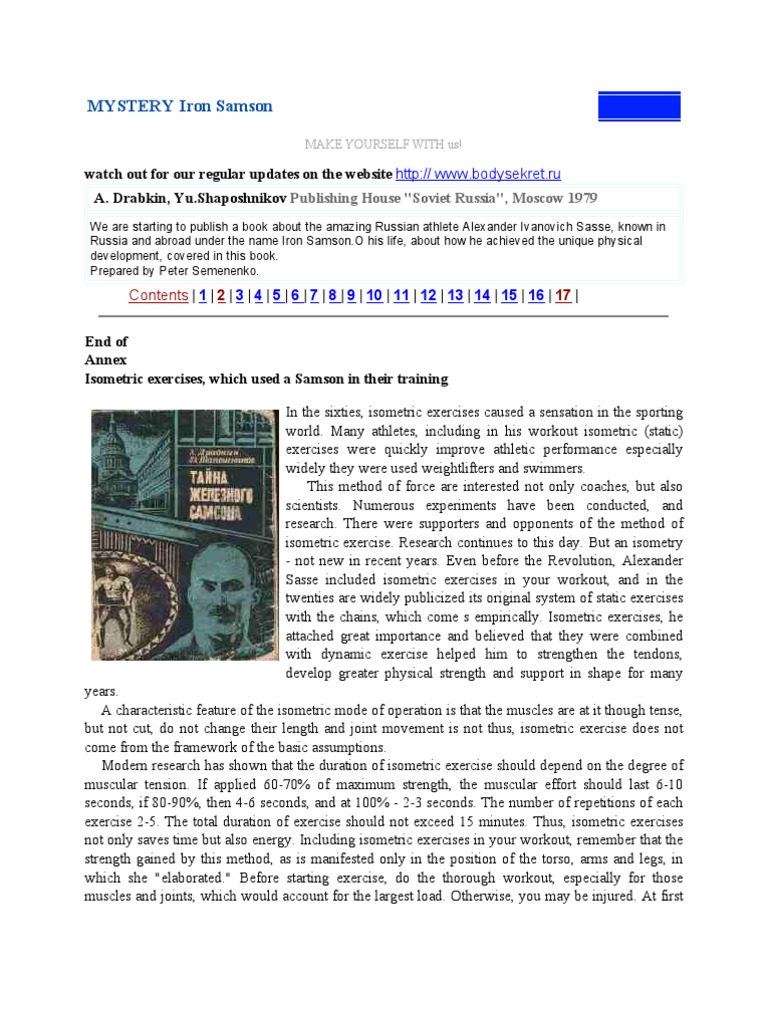 Iron Samson | PDF | Physical Exercise | Muscle