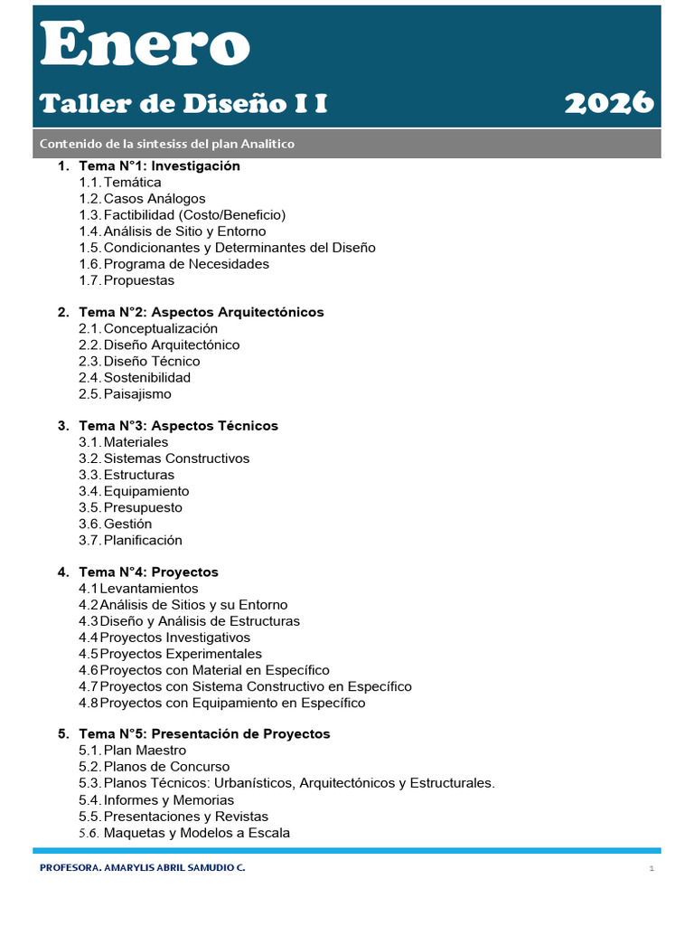 Programa | PDF