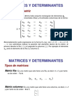 Matrices Ydeterminantes