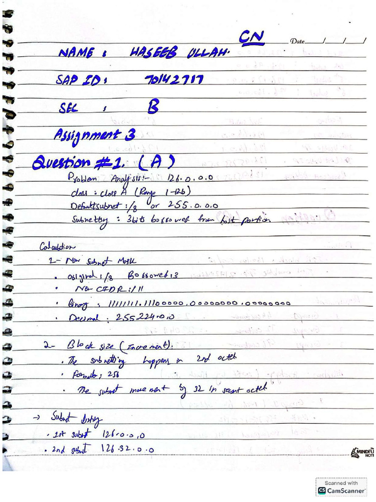 CN Assignment 3 Haseeb (1) - Compressed | PDF