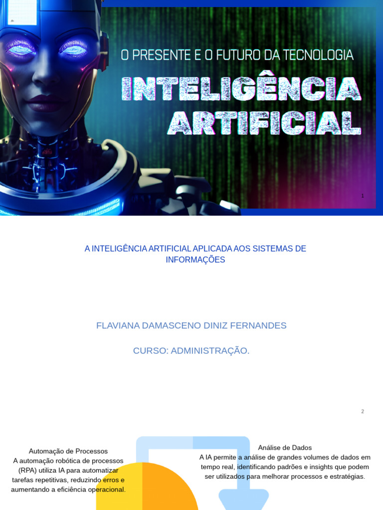 Inteligência Artificial Moderno em Branco e Azul | PDF | Inteligência ...
