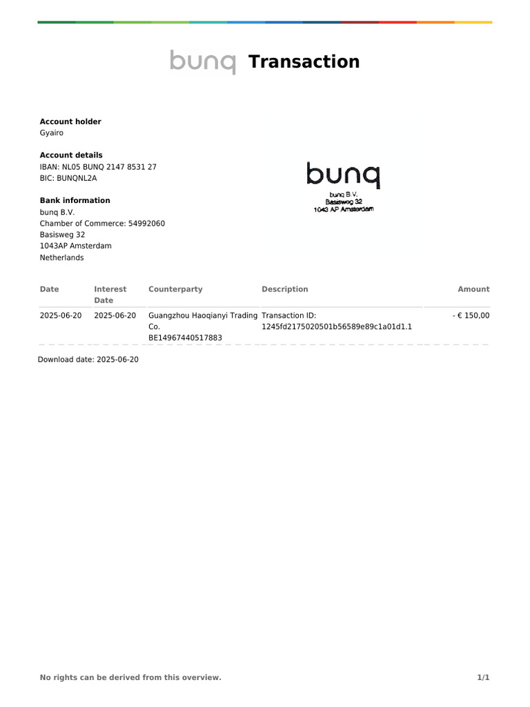 Payment Statement | PDF
