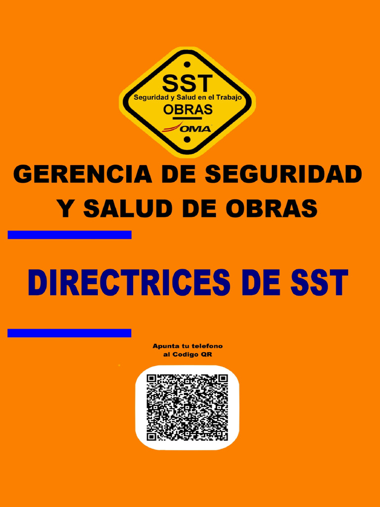 Dir - SST - 01 - Oma - Directrizes Sst-1 | PDF | Contratista general ...