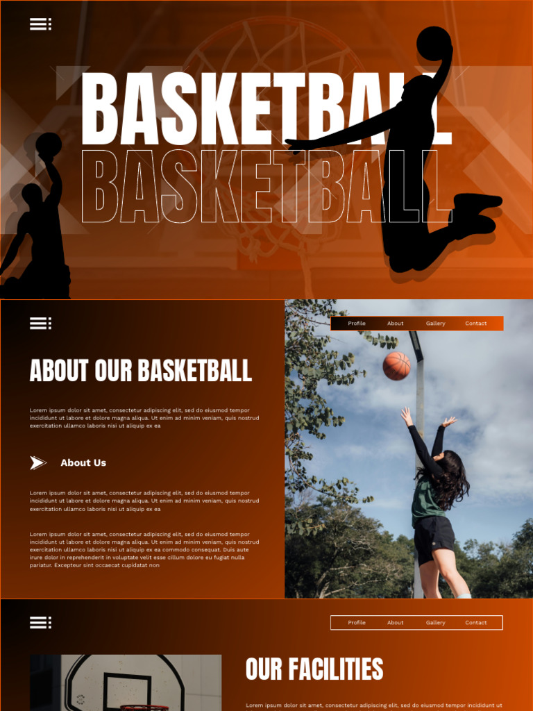 Orange Modern Basketball Presentation | PDF