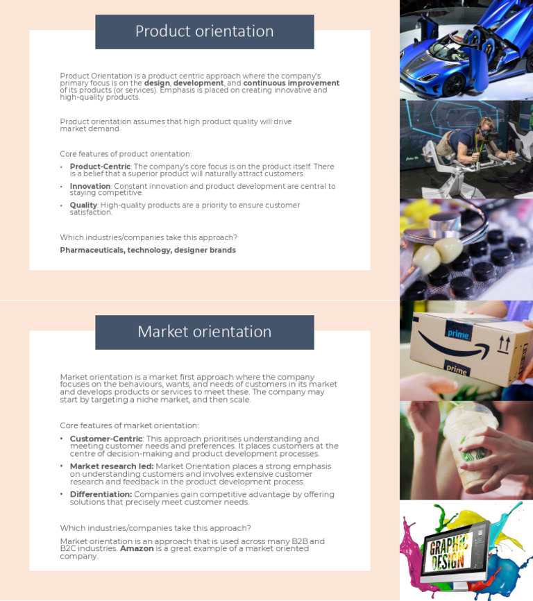Product and Market Orientation | PDF