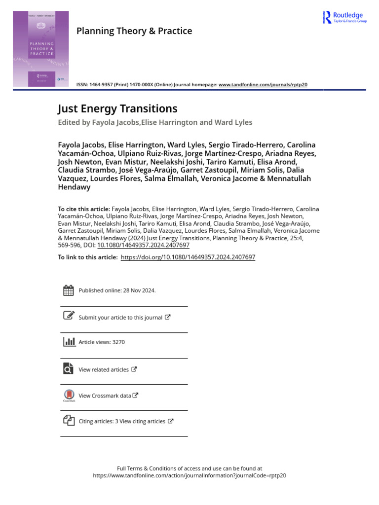 Just Energy Transitions | PDF | Sustainability | Climate Change Mitigation